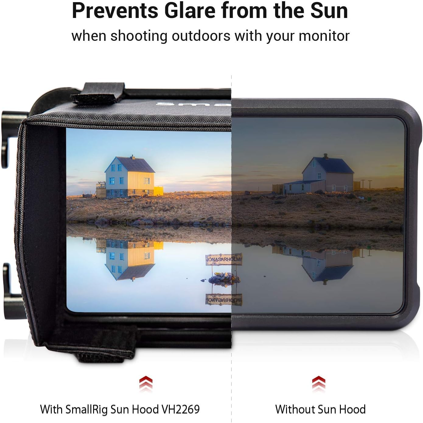 SMALLRIG Sun Hood for Atomos Ninja V Monitor, Sunshade for Ninja V Recorders- 2269 image number 3