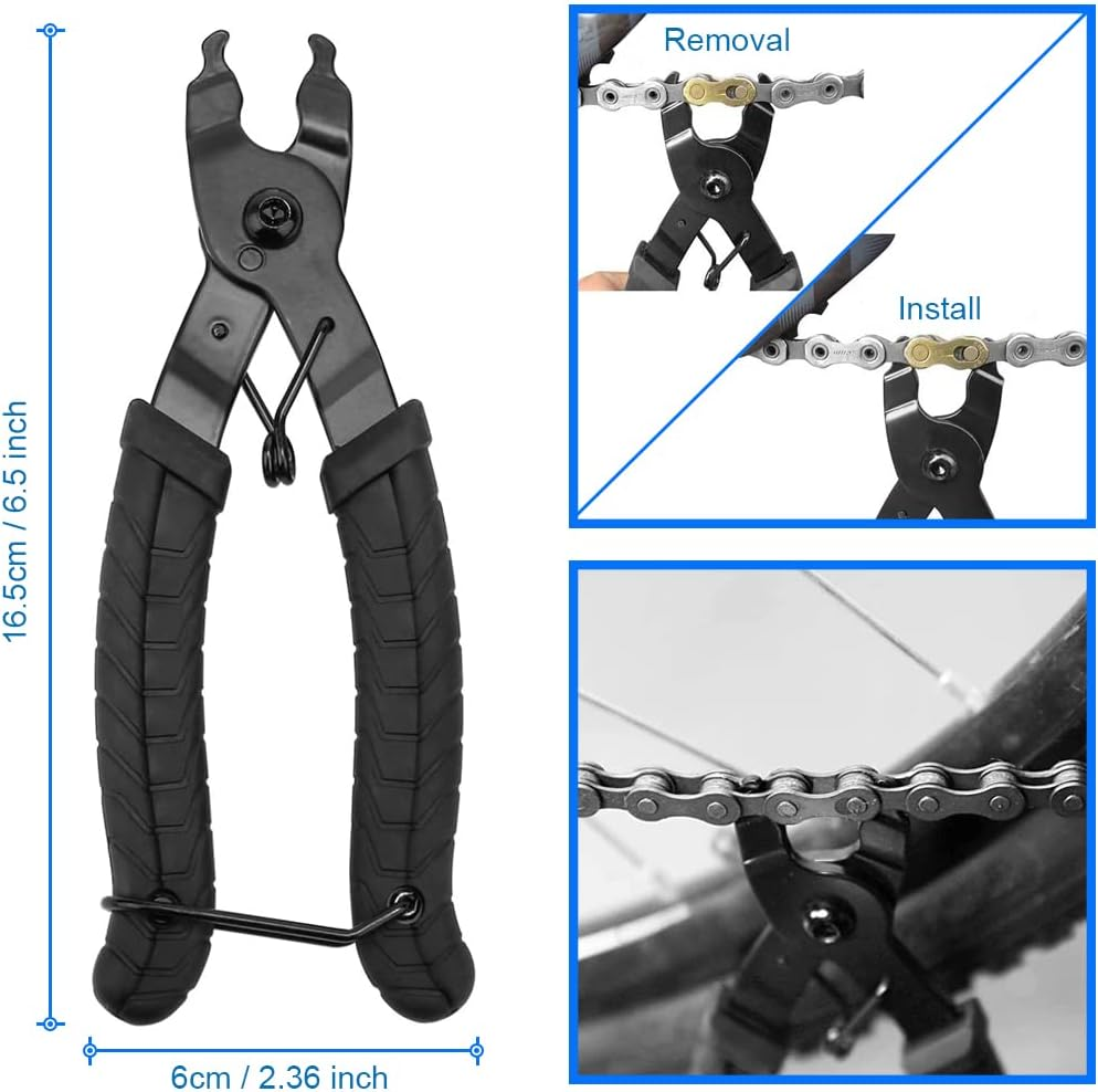 MMOBIEL 3 in 1 Bicycle Bike Chain Tool Set - Bike Chain Breaker/Chain Wear Checker Measurement Tool/Chain Link Plier for Any Type of Bicycle: City Bike/E-Bike/Mountain Bike Mtb/Racing Bike image number 1