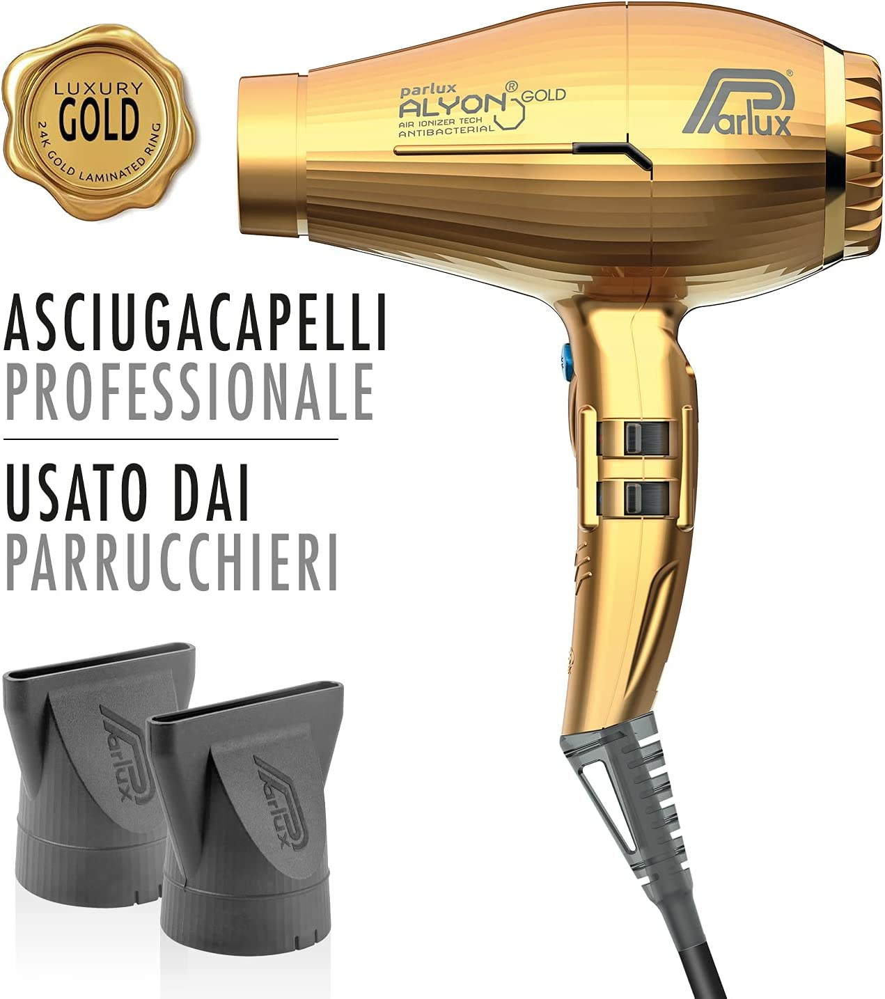 PARLUX Alyon Air Ionizer Tech Hair Dryer 2250W - Gold image number 3