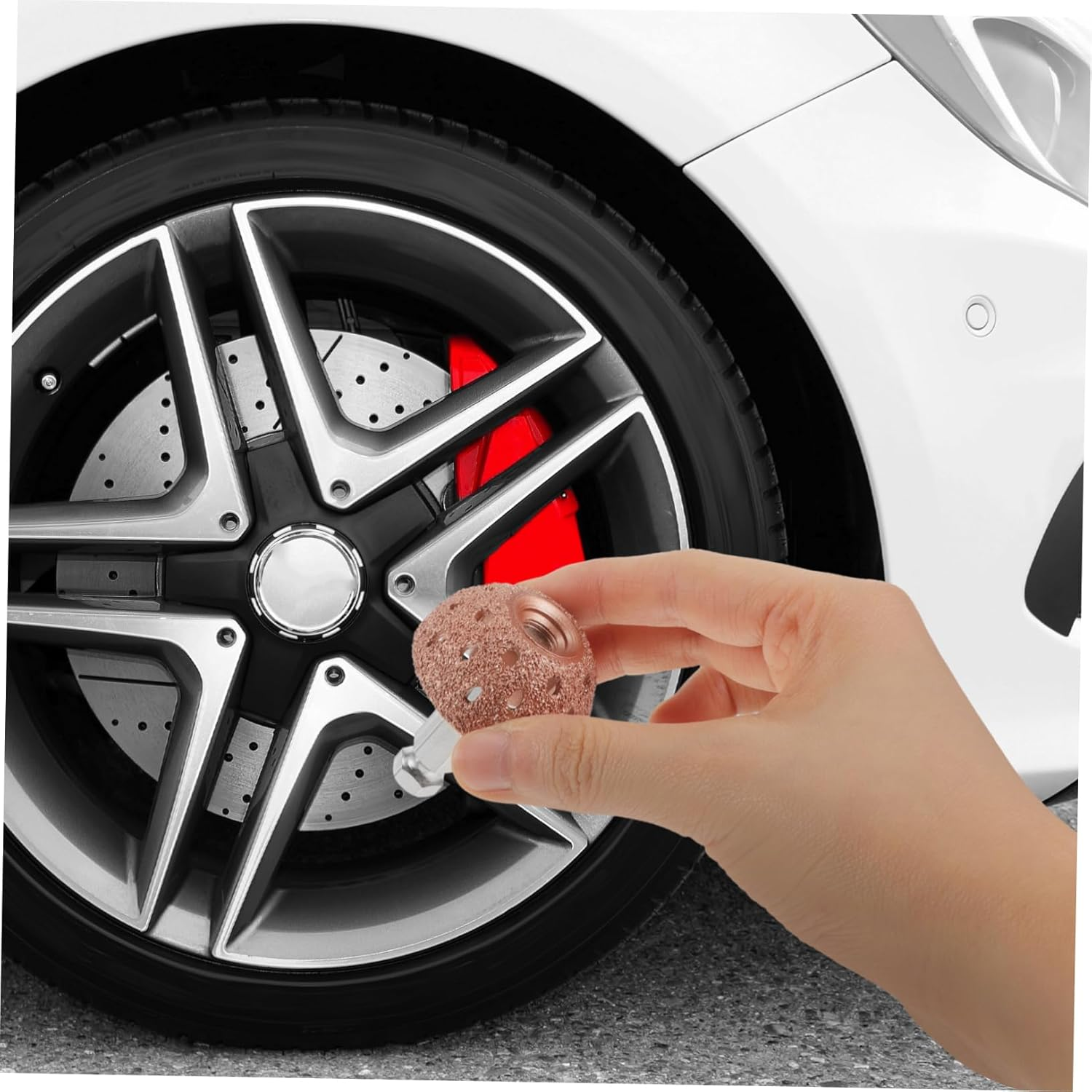 HEALEEP Buffing Wheel with Linking Rod 38Mm Bowl Grinding Head Tire Buffer Low Speed Rod 2Pcs Auto Tire Repair Kit for Automotive Wheels and Tyre Maintenance image number 5