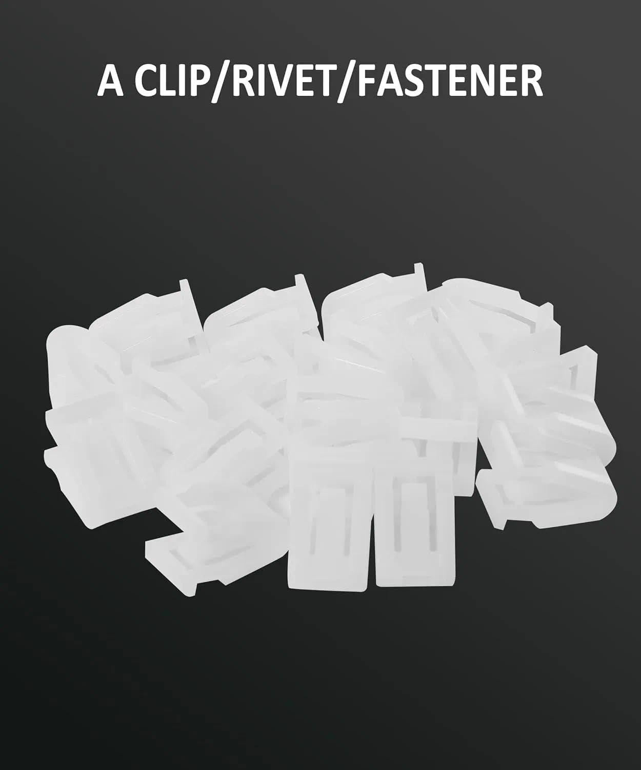 20PCS Plastic Car Dashboard Trim Clips, 8Mm Automotive Interior Panel Fasteners and Retainer Clips for Most Cars - Povtor