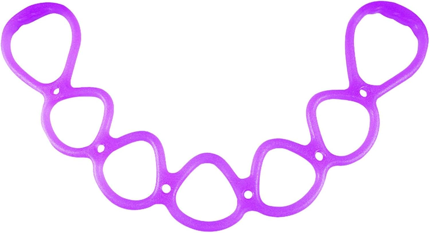 7 Ring Stretch Resistance Exercise Band, Workout Bands Yoga Stretching for Home Fitness, Foot, Leg and Arm Exerciser Stretch Band, Center Workout Walking Exercise