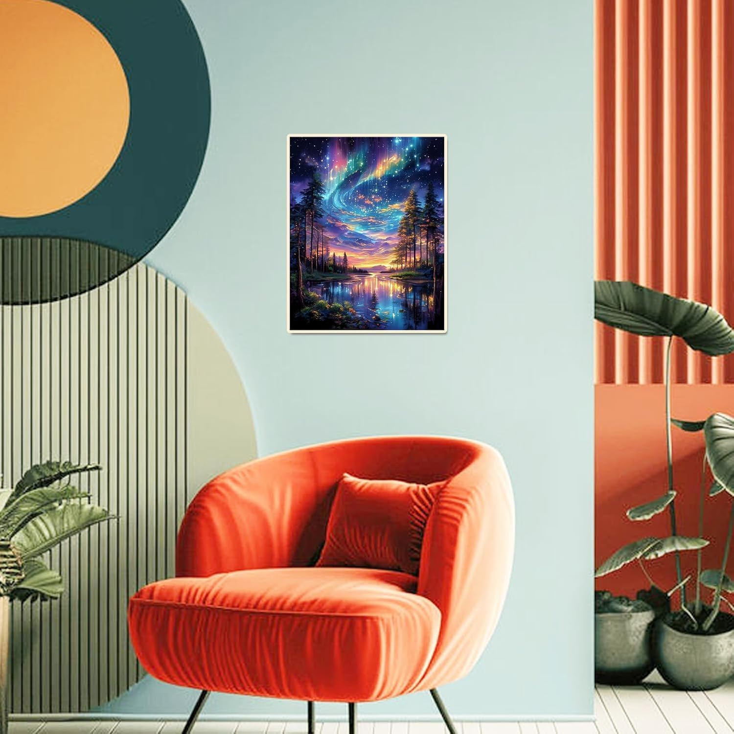 Starry Night Paint by Numbers Kit for Adults Beginners - 16X20 Inch DIY Tree Acrylic Painting on Canvas for Home Wall Decor Gift image number 4