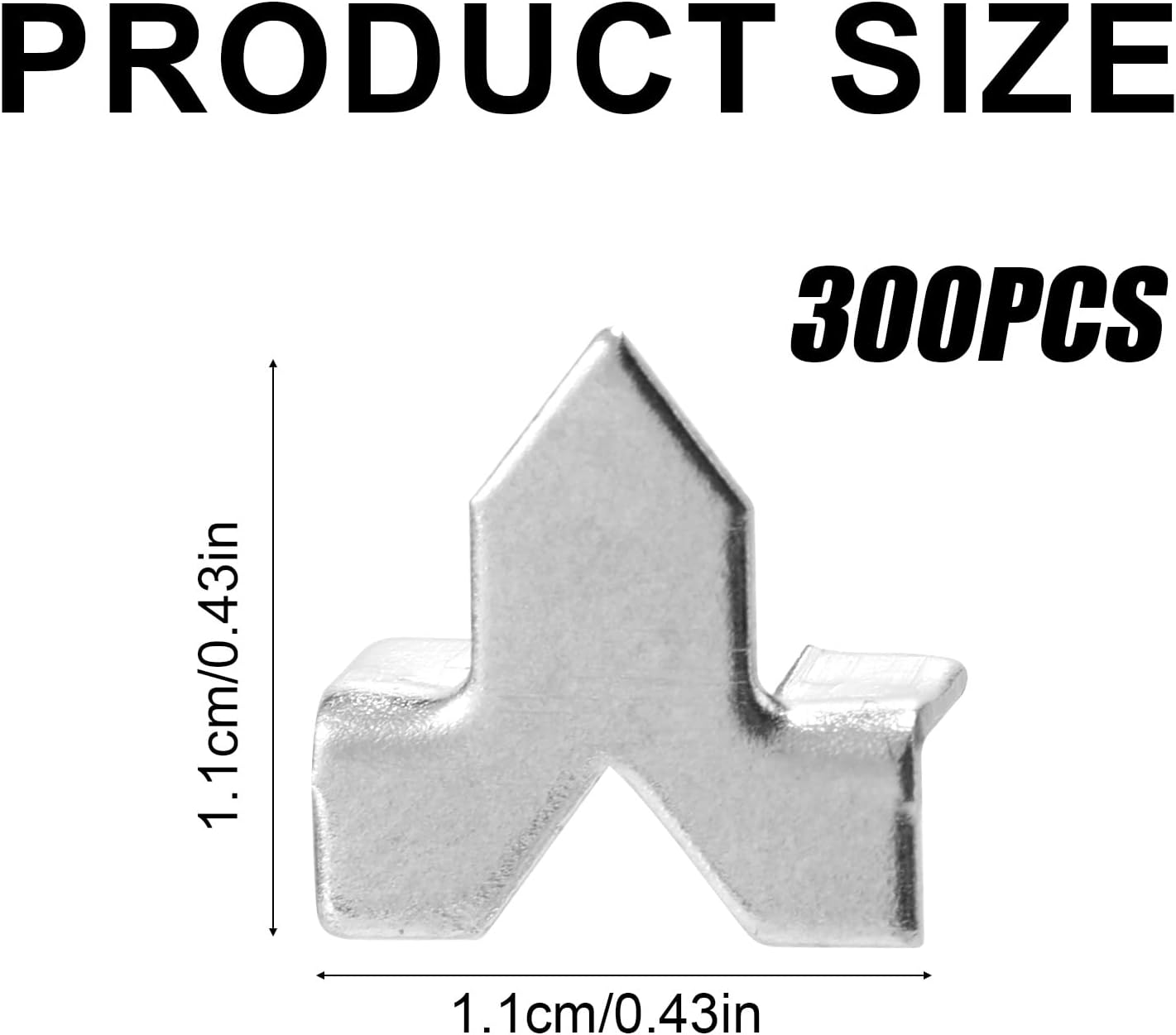 BOXOB 300Pcs Glazing Points, Premium Zinc Finish Glazier Push Points for Picture Framing Glass Installation Window Glazing Cross Stitch Picture Framing Tools and Supplies(Silver) image number 6