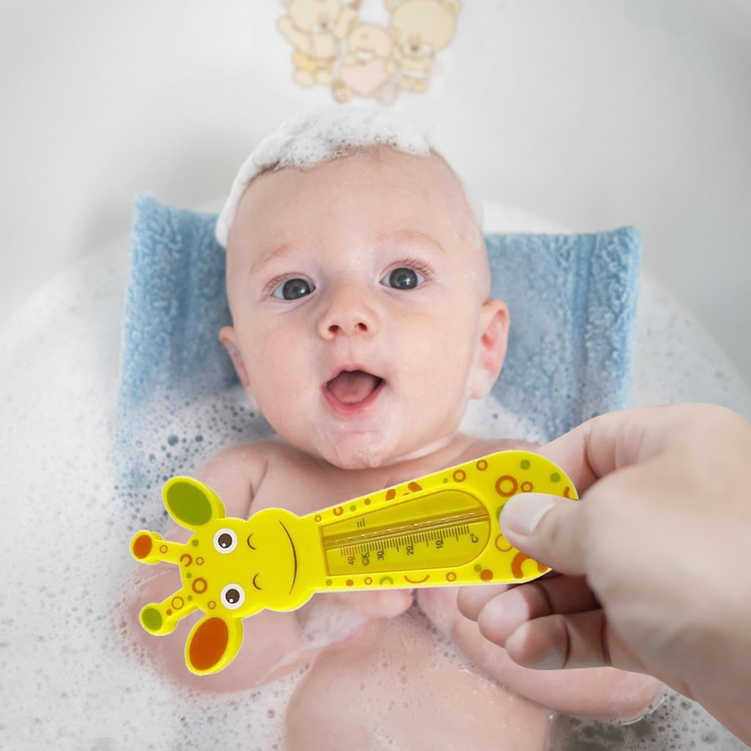 Water Thermometer Baby | Lovely Giraffe Baby Tub Thermometer - Infant Safety Temperature Bath Floating Toy image number 1