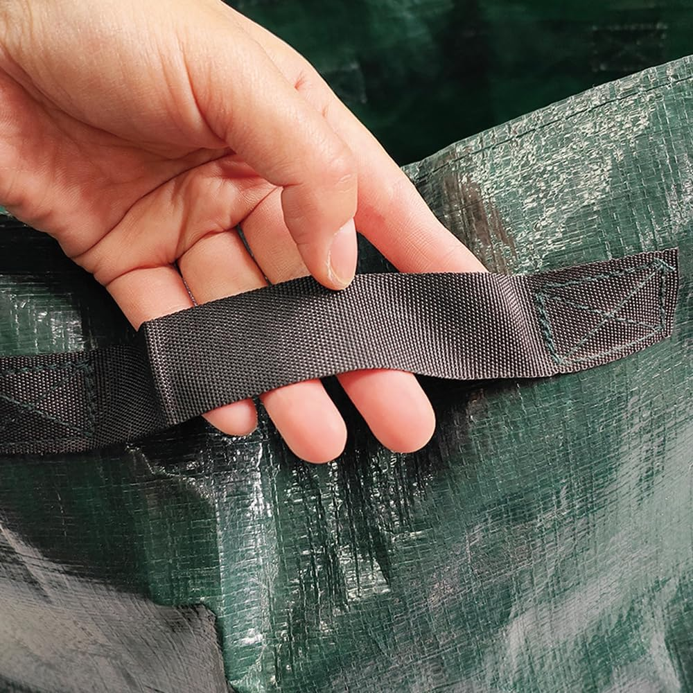 5 Pack 10 Gallon PE Fabric Potato Grow Bag Set,H HOME-MART Garden Plant Grow Bags for Potatoes, Carrots, Tomatoes, Cucumbers and Other Vegetables. Made in Green Polyethylene Complete image number 4