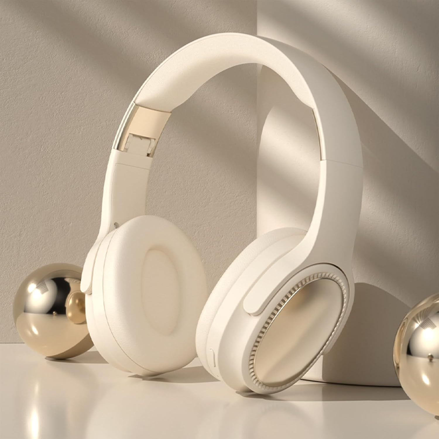 Over Ear Headphones,Comfortable Headphones over Ear | Skin-Friendly Cushions Foldable Headset with Stable Signal for Family Travel Home image number 5