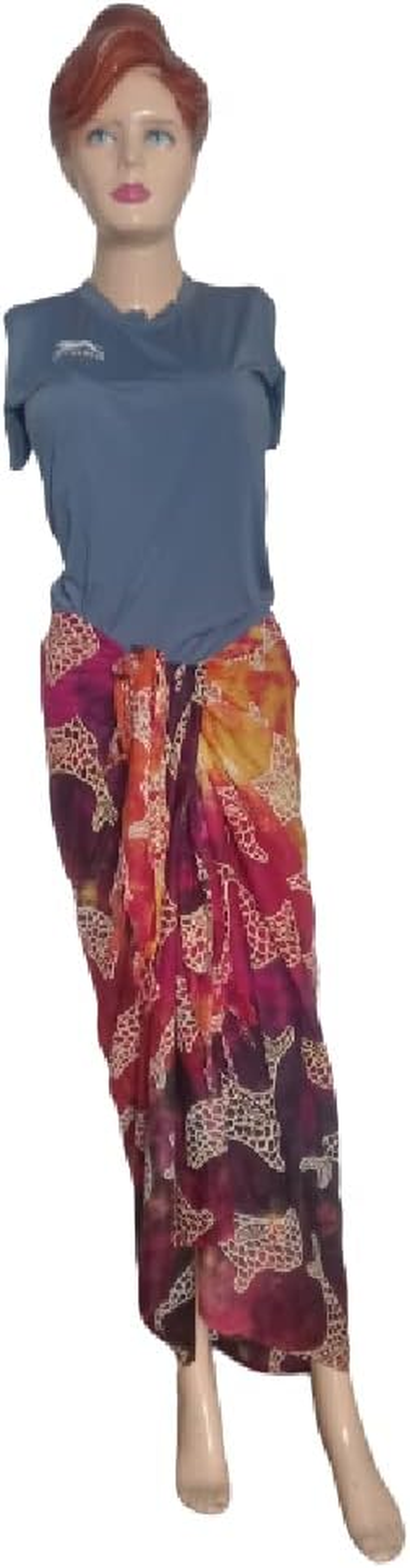 KVR Beach Long Batik Designer Swimsuit Wrap Cover up Women Girl Sarong Pareo