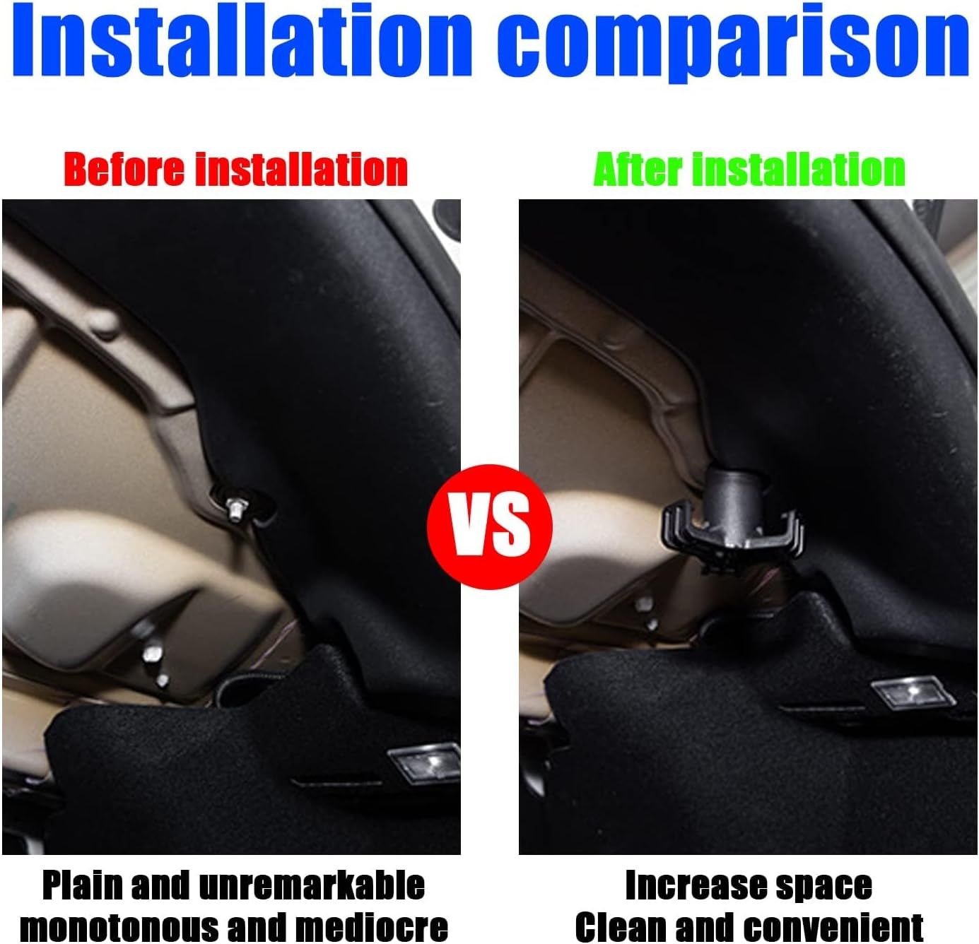 1 PC Trunk Grocery Bag Hook for 2016-2023 Tesla Model 3, Trunk Holder Hanger Interior Accessories Aluminum Trunk Grocery Bag Hook (Black) image number 6