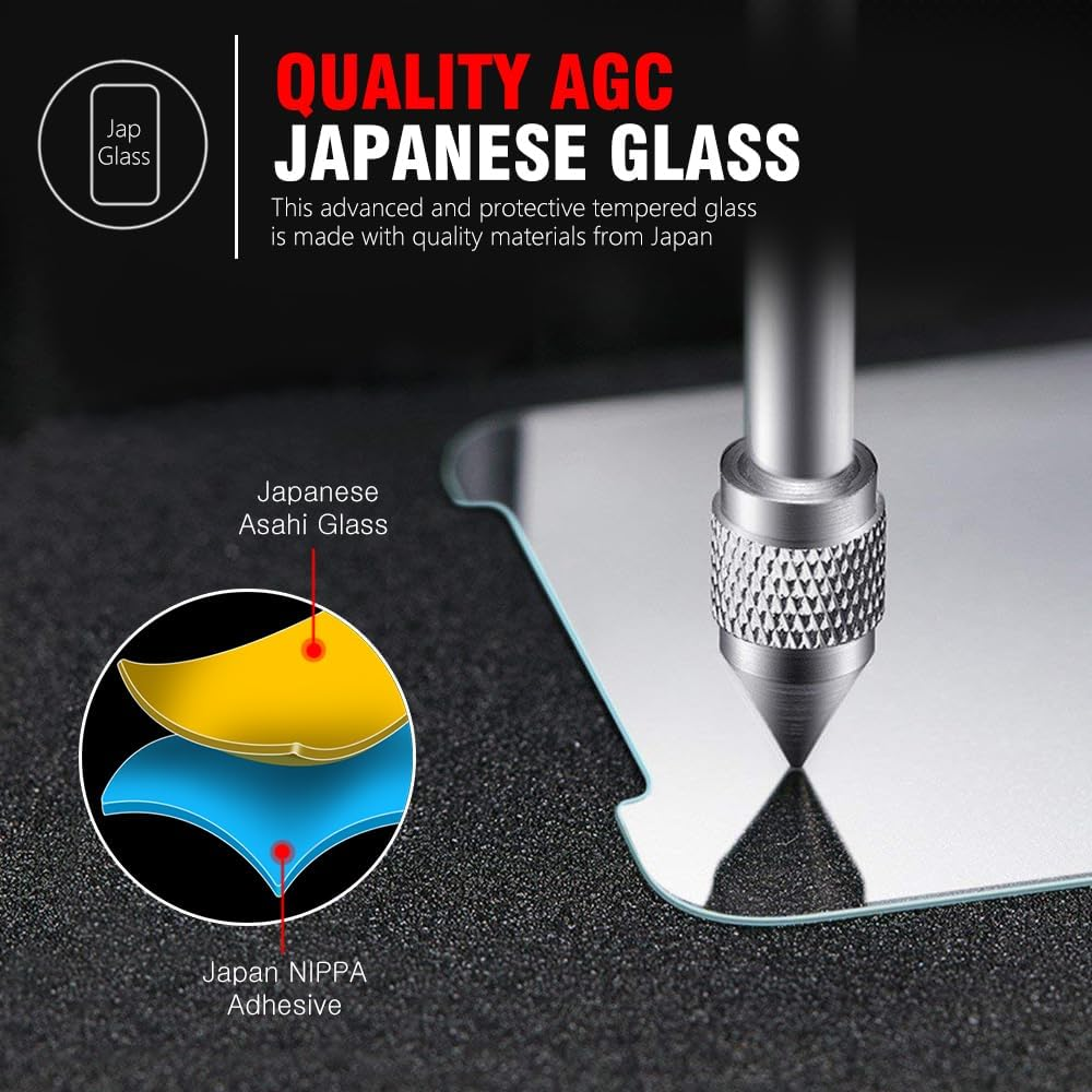 Eastele Iphone 16 plus Iphone 15 plus & Iphone 15 Pro Max 6.7-Inch Tempered Glass Screen Protector, Japanese Glass, 2-Pack image number 2