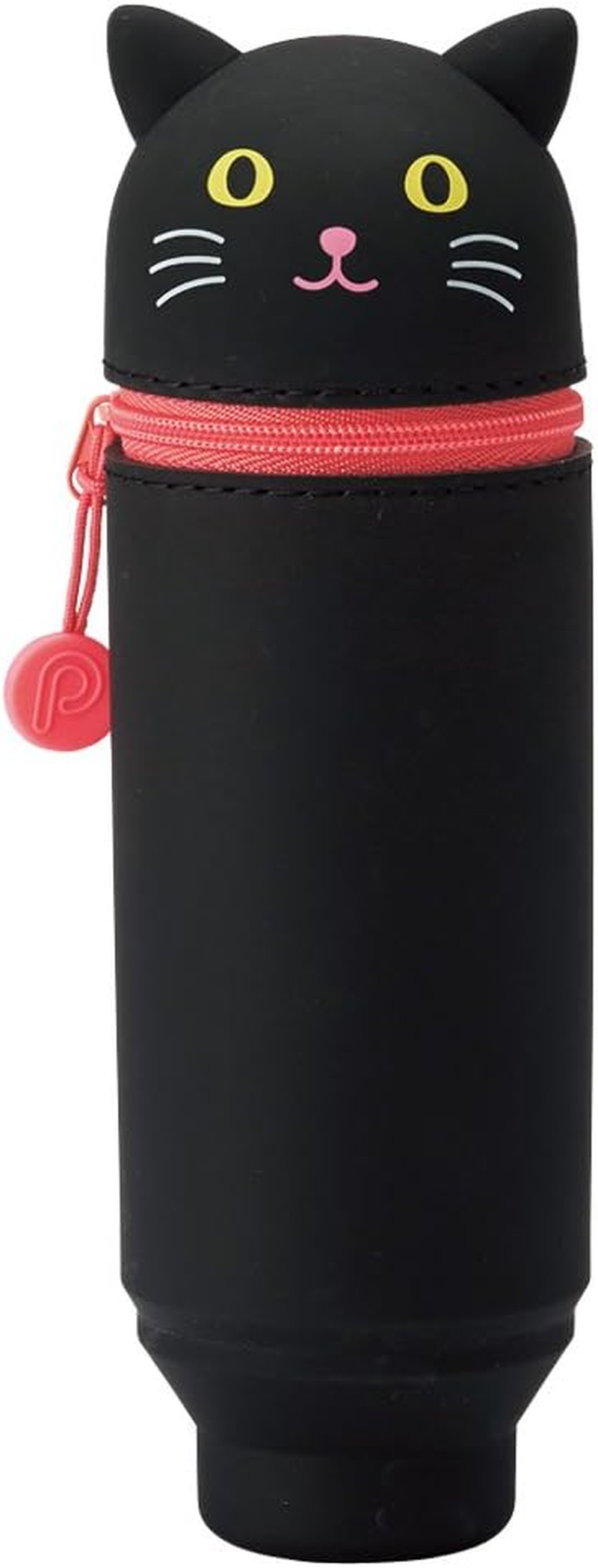 Lihit Lab Punilabo Stand up Pen Case (Pen Holder), 2.4" X 7.8", Penguin (A7712-10)