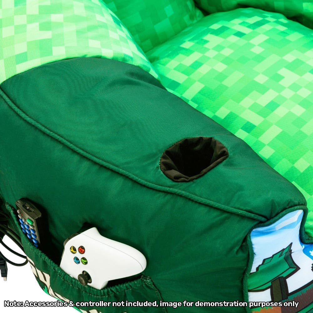 Minecraft Bean Bag Puff Chair - Green image number 3