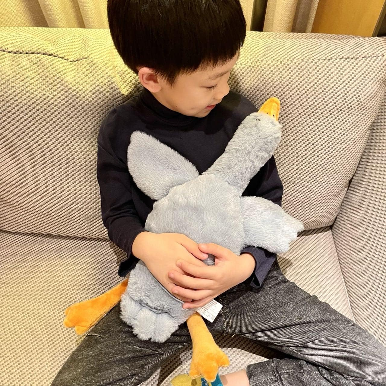 Small Goose Stuffed Animal, 3 Pack 20 Inch Tanha Plush Pillow Toy, Cute Duck Plush Pillow image number 2