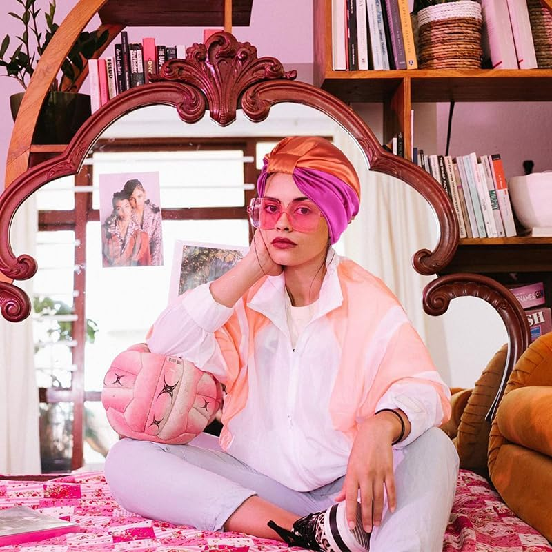 AIMALL Imitated Silk Sleep Cap for Women, 22.8 Inch Adjustable Night Hair Bonnet to Prevent Frizz, Split Ends, and Promote Natural Oil Dispersion, Universal Fit