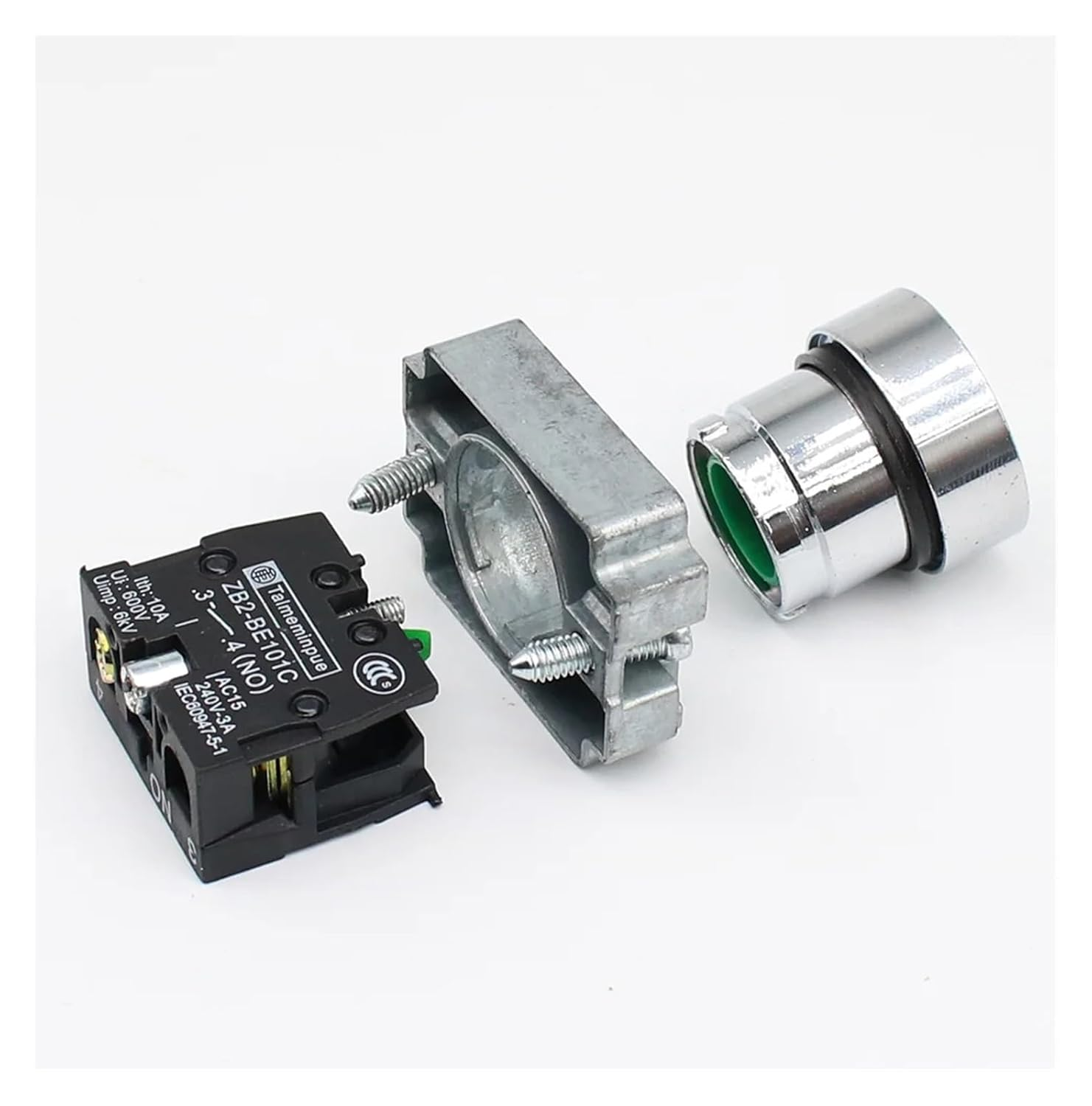 KLVN 22Mm XB2-BA31 XB2-BA42 Momentary Push Button Switch 10A 240V~3A Circular Small Size Flat round Panel NC/NO (Color : XB2 BA 51) image number 5