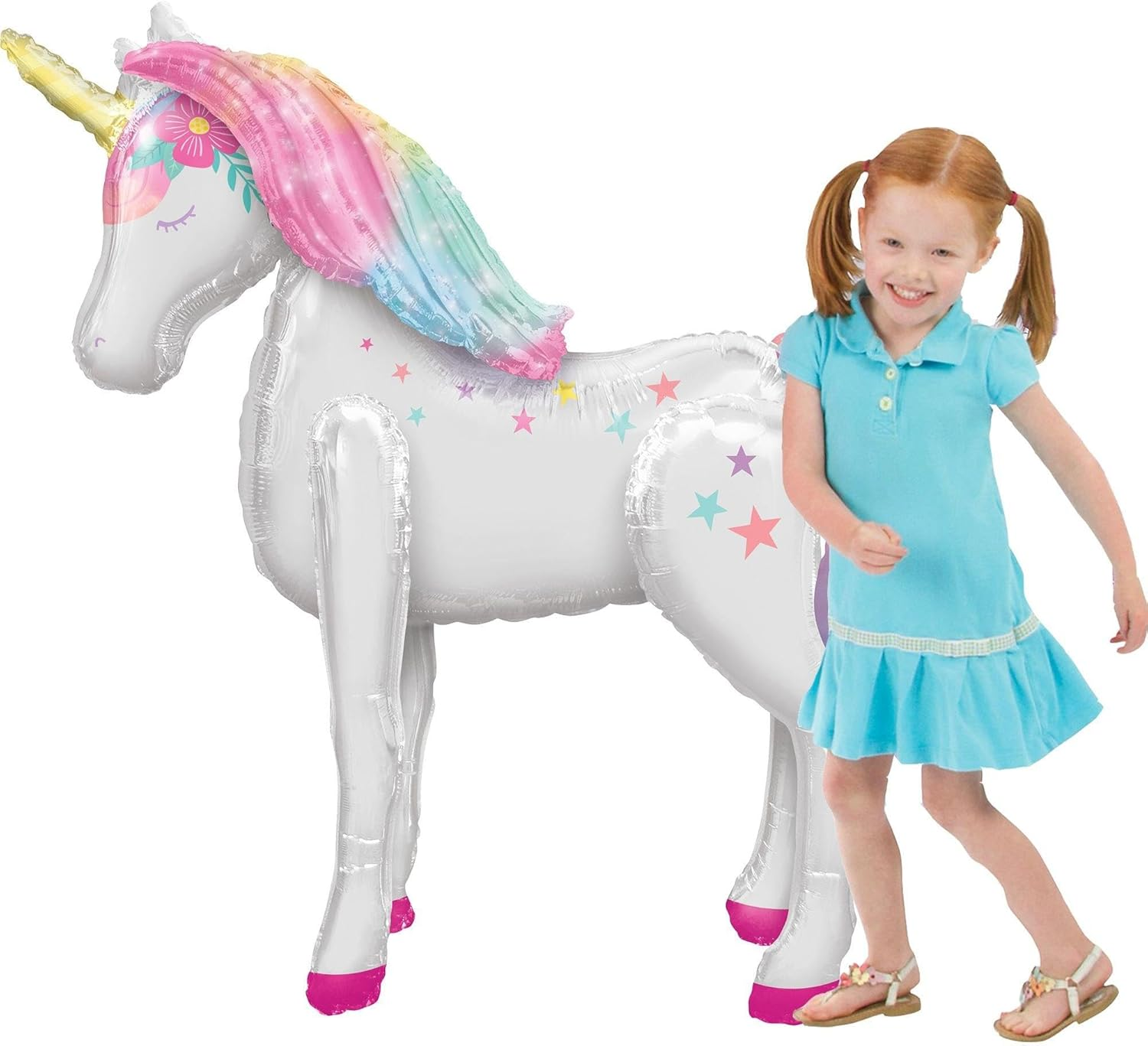 Anagram Enchanted Unicorn Airwalker Foil Balloon