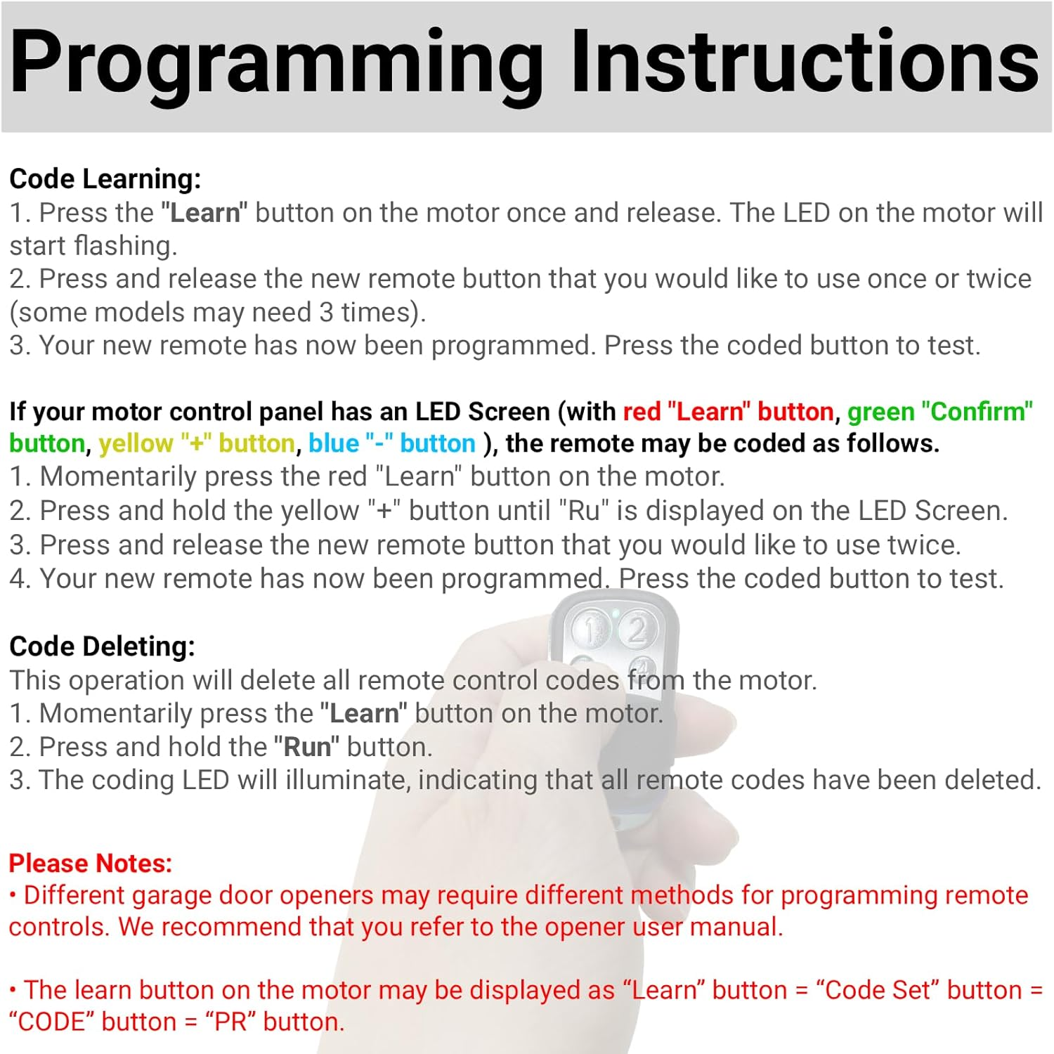 Garage or Gate Remote Compatible with Avanti/Centurion/Superlift Door Opener, Replacement for Avanti TX4 Garage Door Remote Control, 433.92Mhz 4-Channel Transmitter (1 Pack) image number 2