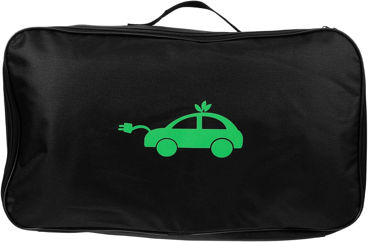 Mobestech Charging Cable Storage Bag for Electric Vehicle with Waterproof Oxford Cloth Fire-Resistant and Shockproof Design Large Capacity Portable Organizer for Car Use