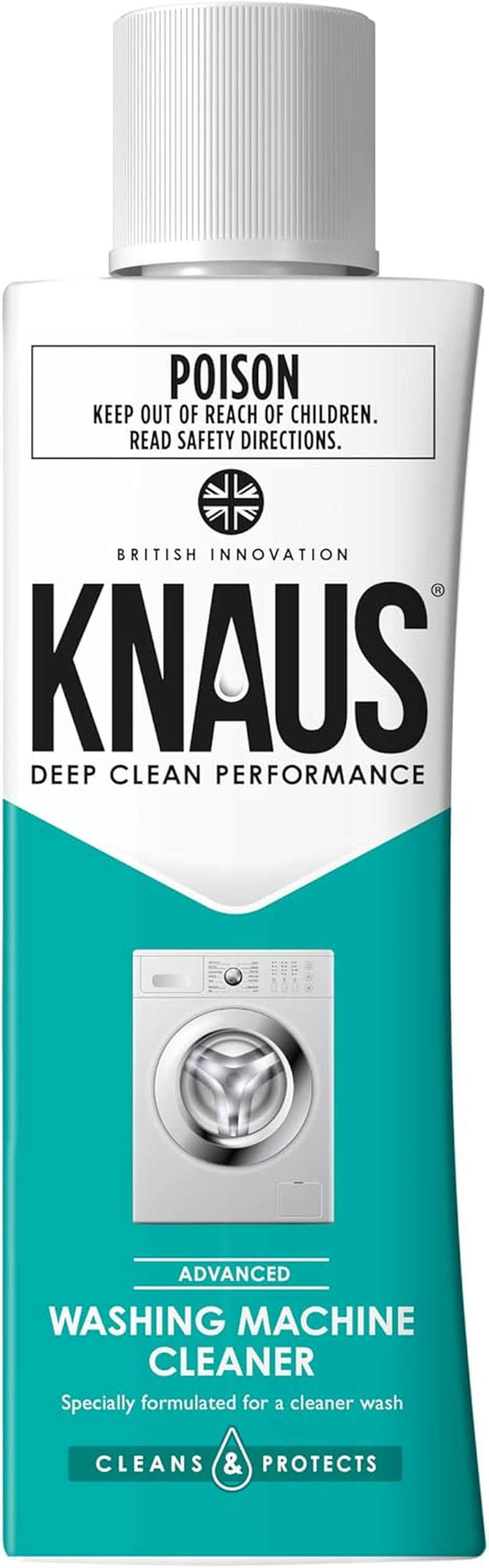 KNAUS Washing Machine Cleaner, 300Ml - High Performance Appliance Antibacterial Cleaner, Deep Cleans to Remove Mould Grime and Deodorise Your Washing Machine image number 1