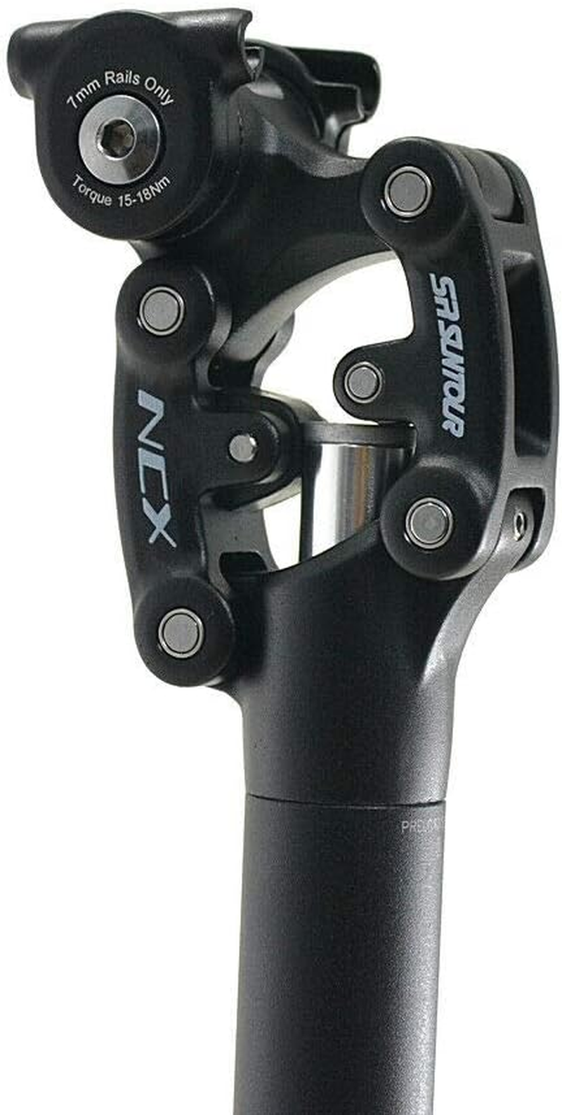 SR Suntour SP12 NCX Suspension Seat Post with Protective Cover 27.2X350Mm,Black, VK2350 image number 6