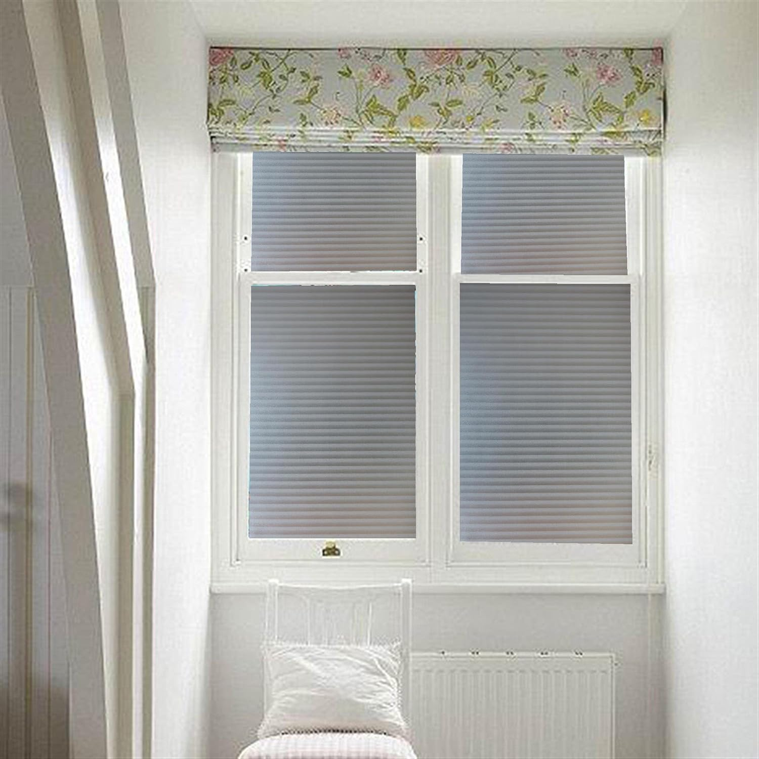 Arthome Window Film Privacy Film 45X254Cm Louver Frosted Decorative No Glue Self Static Cling anti UV Removable for Home Living Room Bedroom Bathroom Kitchen Office image number 5