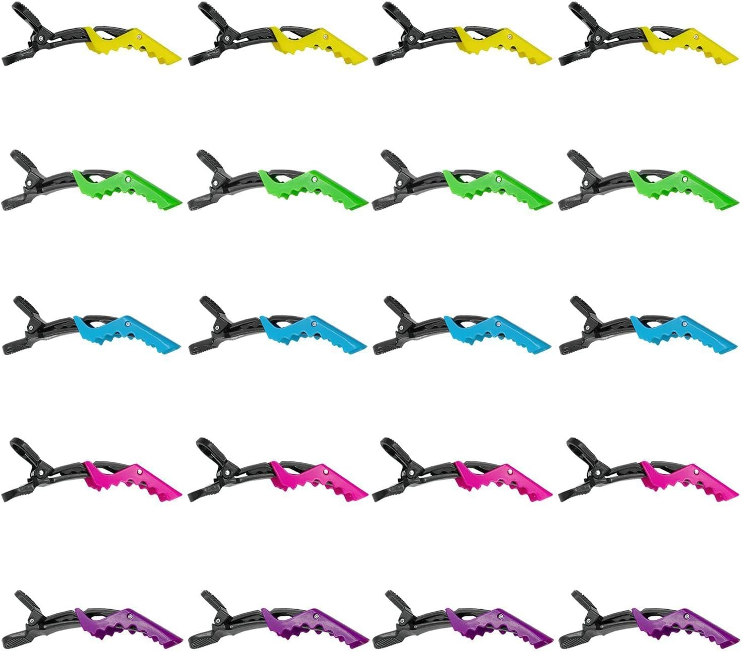 20 Pieces Coloured Hair Pins, Plastic Hair Pins, Hairdressing Salon Aids, Non-Slip Hairpins, Hair Styling Accessories image number 3