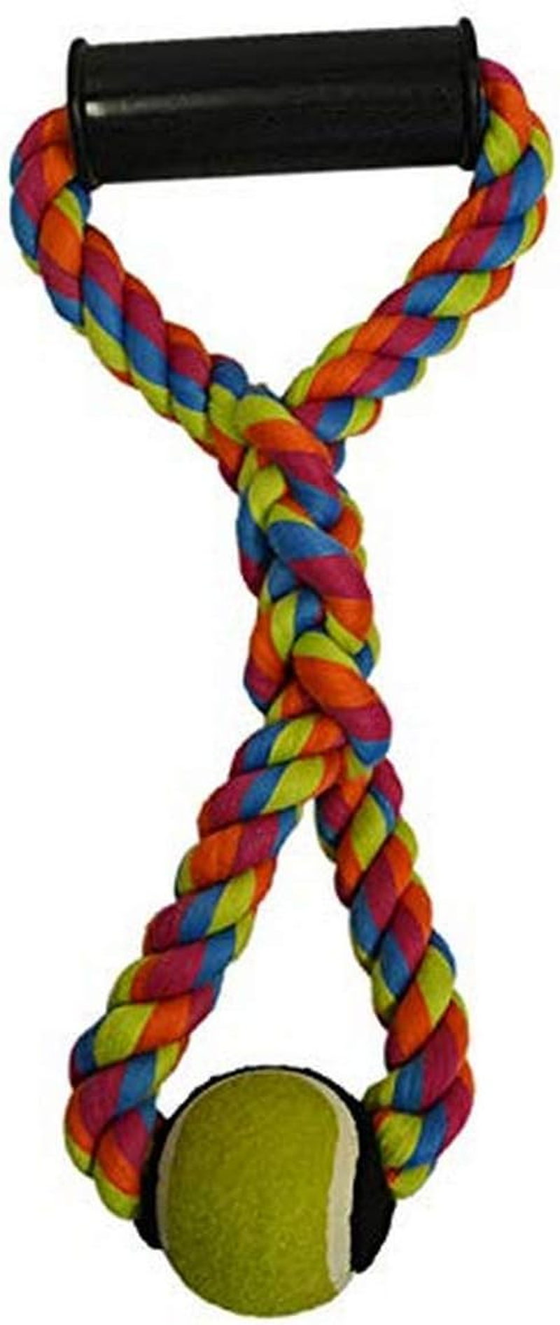 Scream Hand Tug Rope Tennis Ball