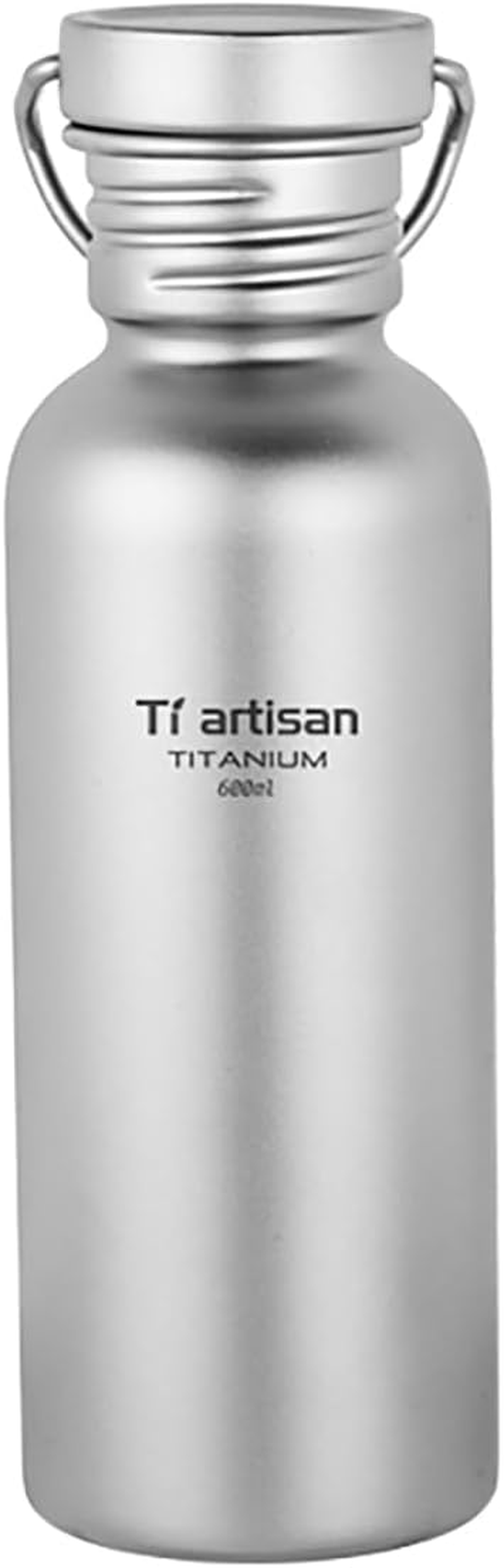 Ti Artisan Titanium Water Bottle Sport Bottle Ultralight Leakproof for Outdoor Camping Hiking (600Ml) image number 6