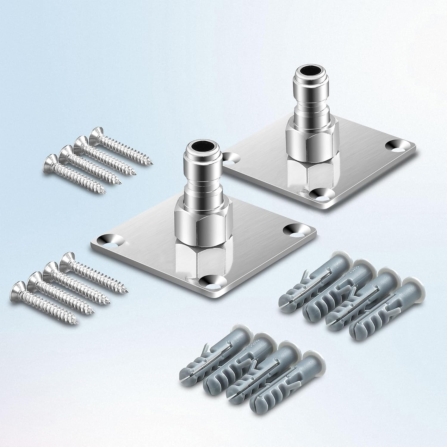 WADY Pressure Washer Foam Cannon Holder, 1/4" Quick Connect Automatic Foam Cannon Mount, Pressure Washer Accessories Storage Rack 2 Pack, Stainless Steel Pressure Washer Nozzle Tip Holder image number 6