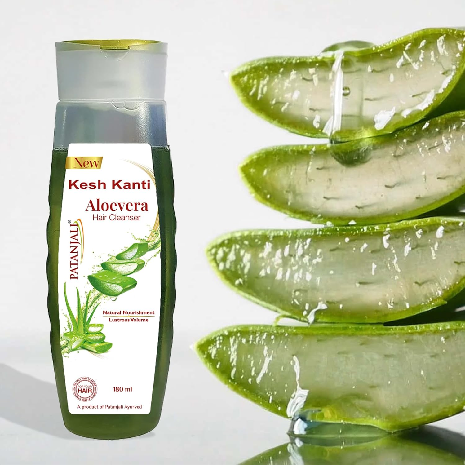 2 X Patanjali Kesh Kanti Aloe Vera Hair Cleanser 200Ml (6.76 Oz) image number 3