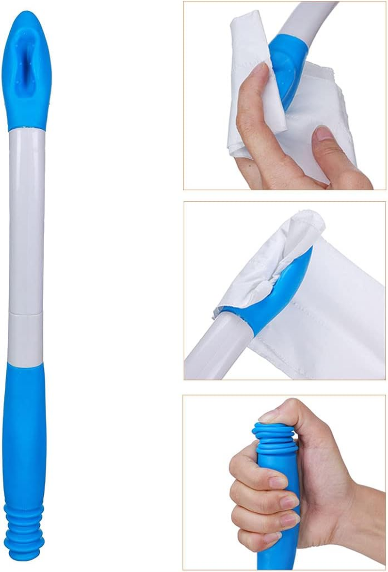 Foldable Long Reach Comfort Wiper - Bottom Wiping Aid - Butt Wiper Self Wipe Assist Toilet Aids Wand - Daily Living Bathroom Aid for Limited Mobility image number 2