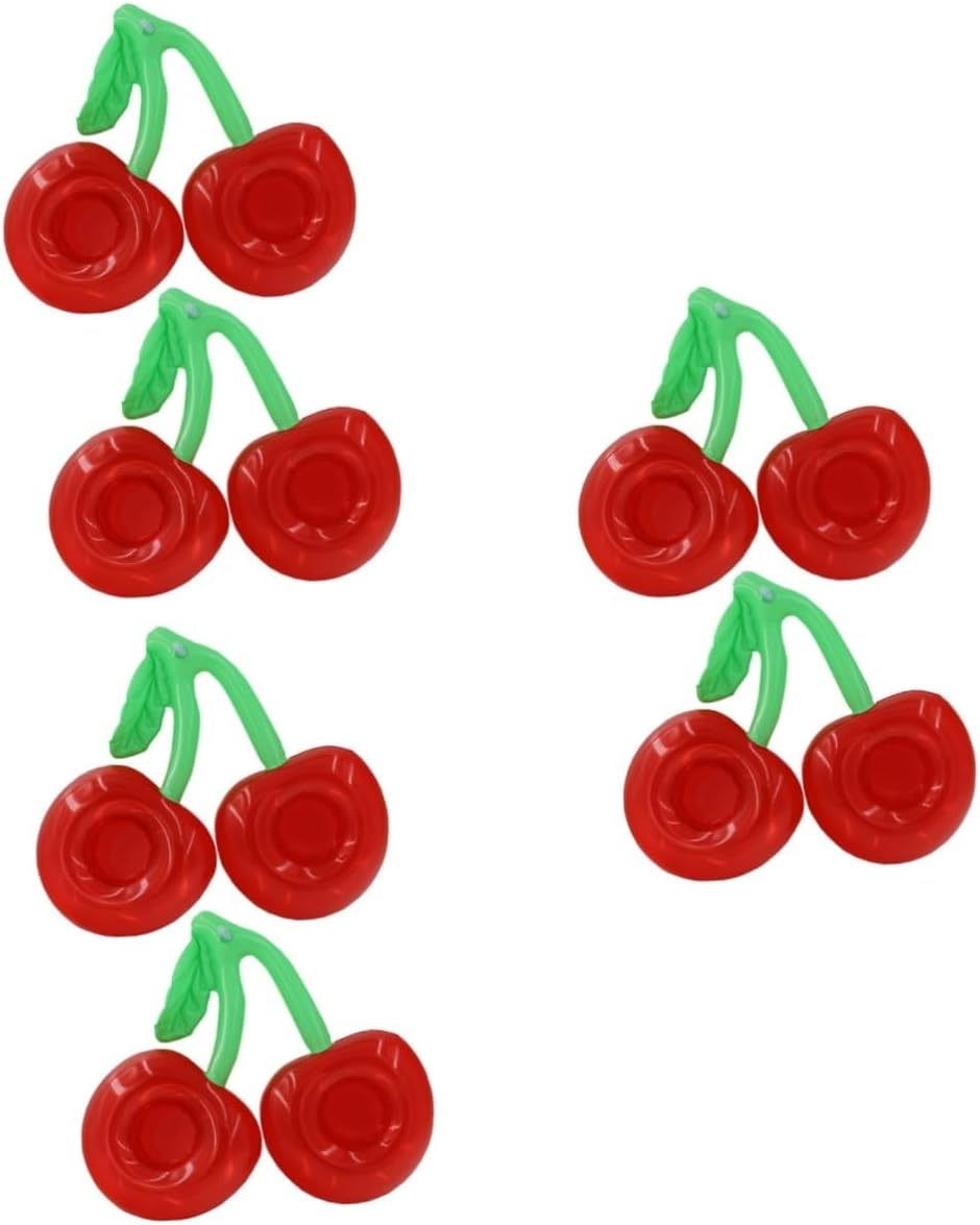 ERINGOGO 3Sets Inflatable Drink Holder Floating Pool PVC Swimming Floaty Toy Pool Drink Holder 2Pcs*3