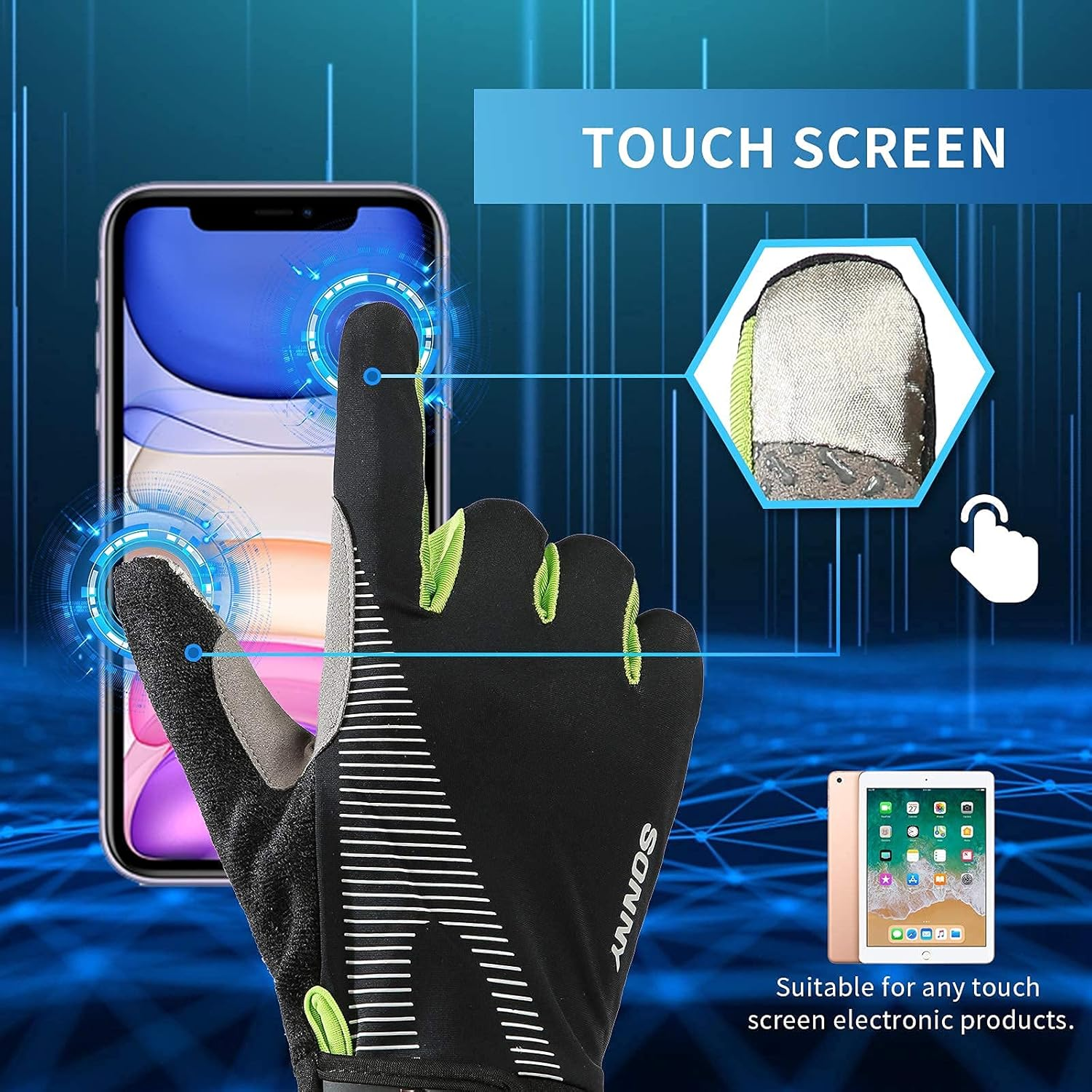 Grip Workout Gloves, Full Finger Workout Gloves，Gym Gloves for Weightlifting, Kettlebell, Pull-Ups, Row, Cross Training, Wods, Yoga and Gymnastics Gloves for Men and Women-No Calluses image number 2