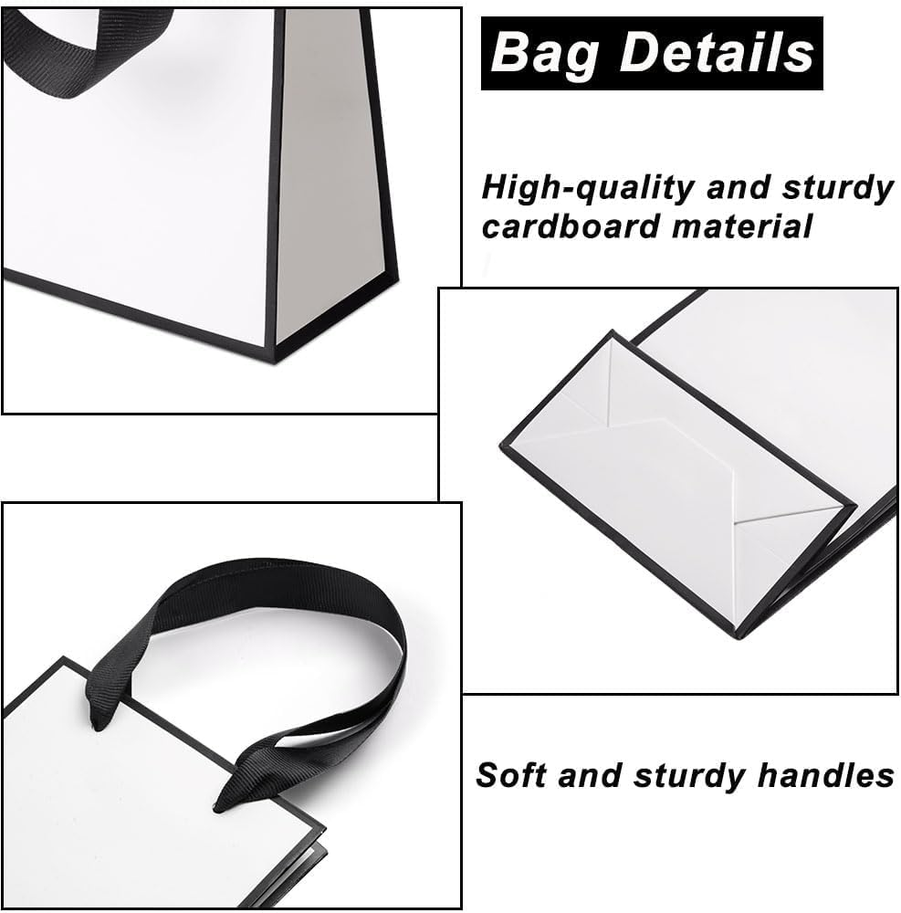 OSYLICT Small Gift Box and Gift Bag,9X7X3Cm Jewellery Case and Paper Bag,Bow-Knot Boxes with Lid for Rings Earrings Necklace Bracelet,For Weddings Birthdays Christmas image number 5