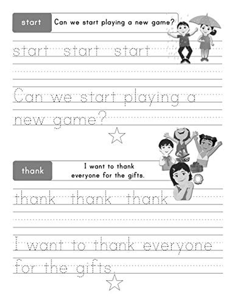 200 Essential Sight Words for Kids Learning to Write and Read: Activity Workbook to Learn, Trace & Practice 200 High Frequency Sight Words image number 1