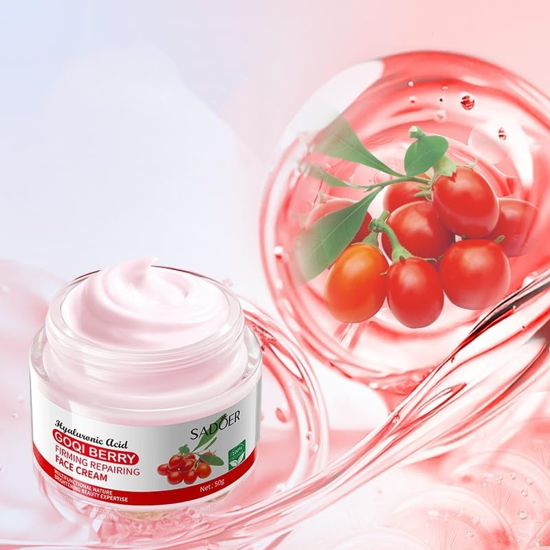 Goji Berry Anti-Wrinkle Firming Repairing Cream Cares for Delicate Skin 50Ml image number 5