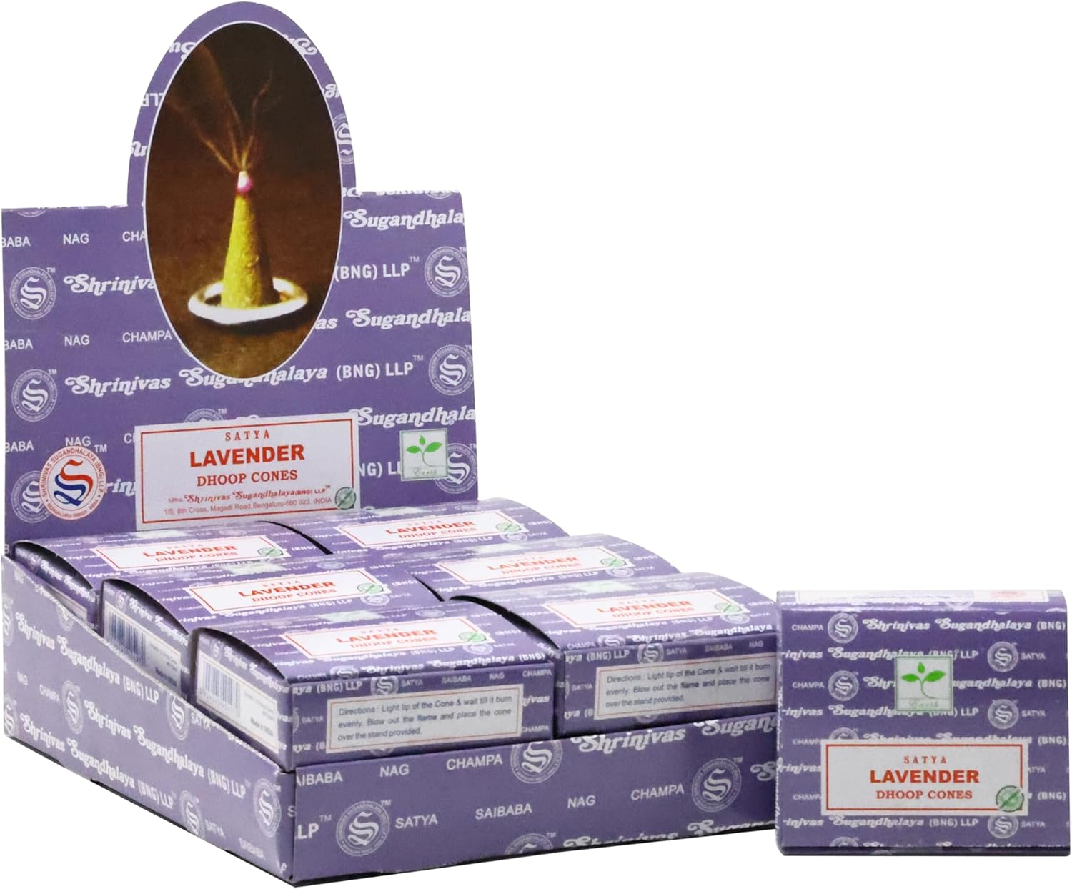 Earth Satya Incense Dhoop Cones (Pack of 12 X 12 Cones) (Green Certified) - Rose Fragnance - Perfect for Worship, Church, Aroma Therapy, Relaxation image number 5