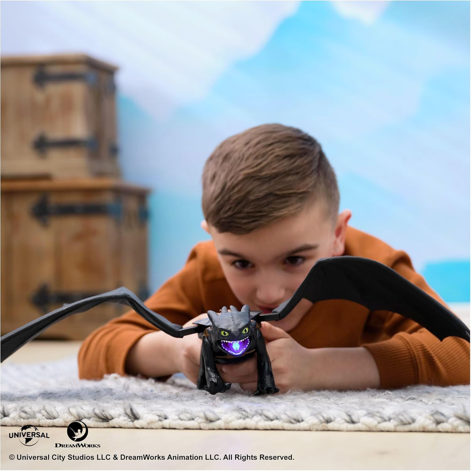 Dreamworks Dragons, How to Train Your Dragon, Ultimate Plasma Blast Toothless, 63,5 Cm Wings with Lights & Sounds Action Figure, Kids Toys for Boys Ages 4 and Up
