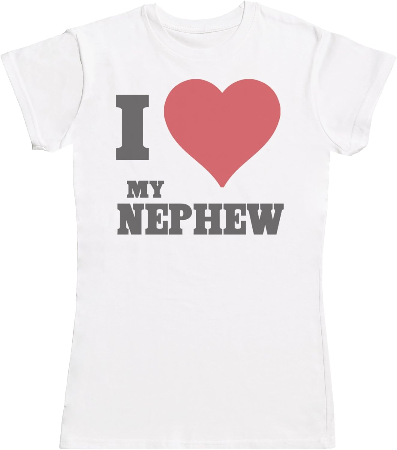 Zarlivia Clothing I Love My Nephew - Matching Aunty Nephew Gift Set - Womens T Shirt & Baby Bodysuit - White - Xx-Large & 18-24 Months image number 4