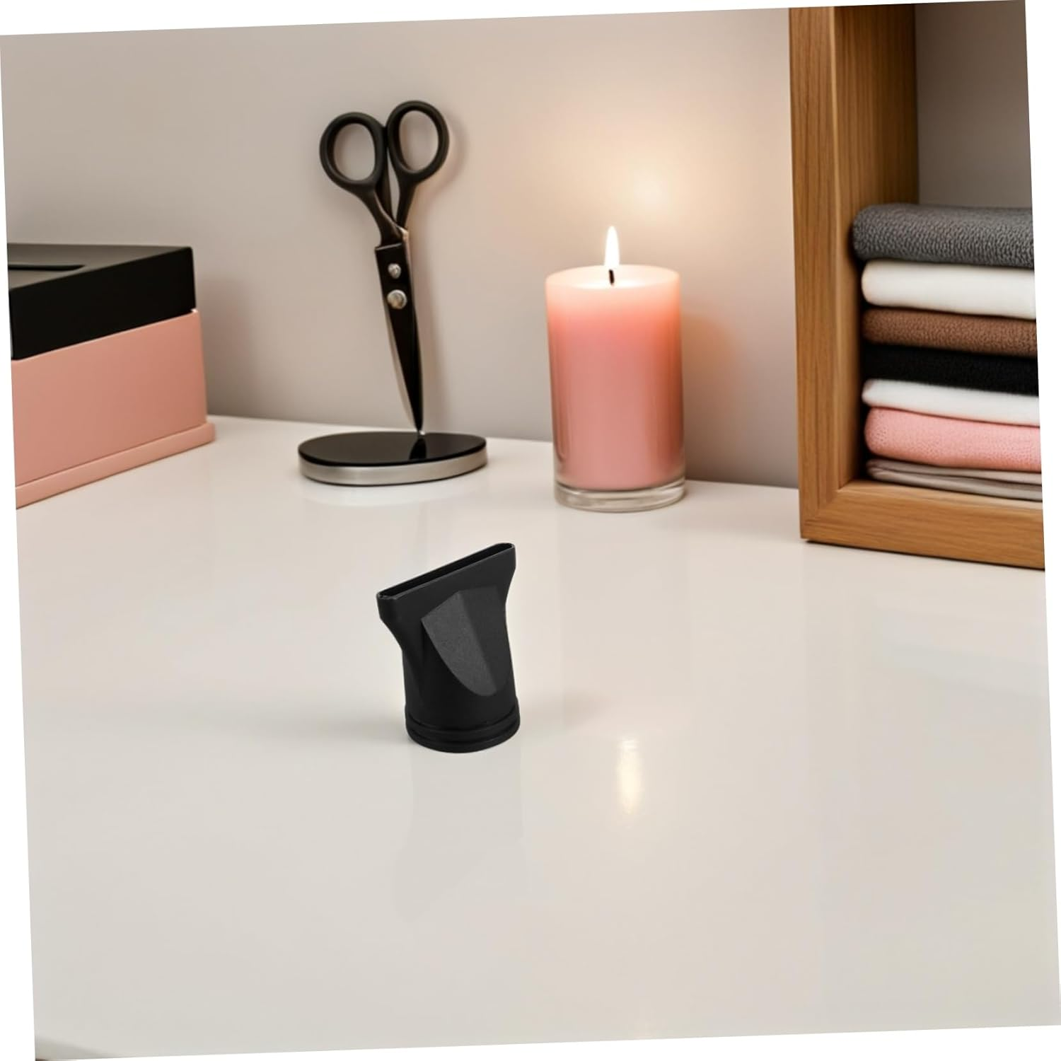 NOLITOY 6Pcs Hair Dryer Nozzle Accessories Smooth Nozzle Plastic Black