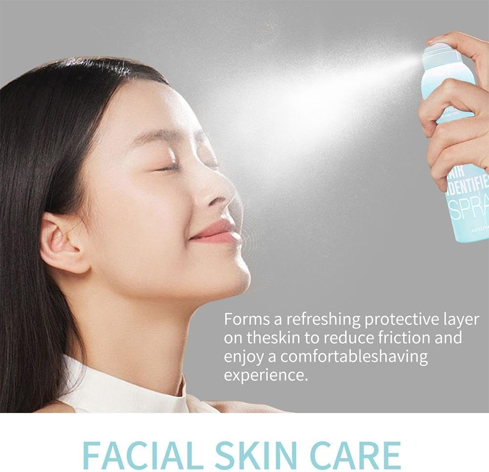 Hair Identifier Spray for Face Shaving, 2024 New Hair Identifier Spray, Moisturizing and Skin Care Dermaplaner Spray, for All Skin and Hair Types, Women Dermaplaning Tool for Face
