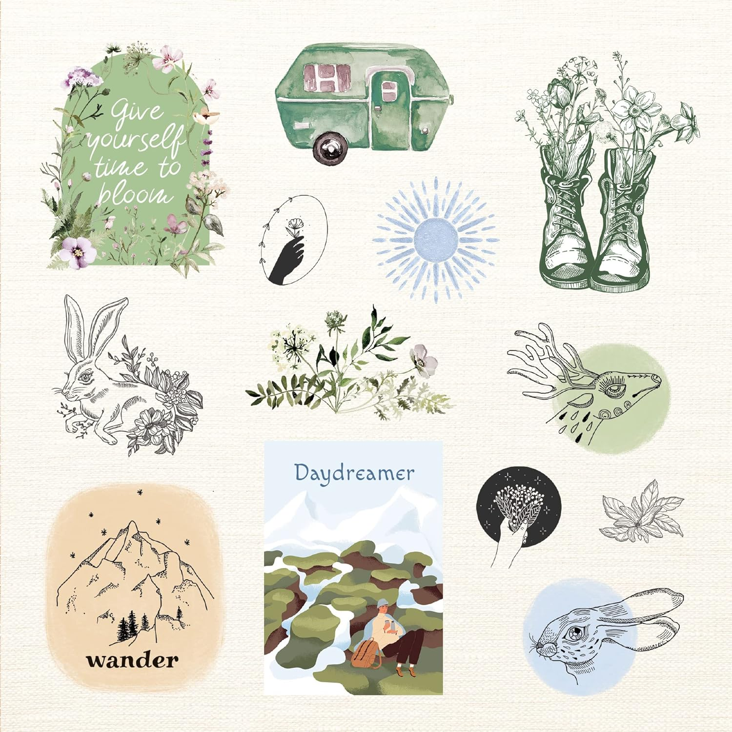 Boho Dreams Sticker Book: a Free-Spirited Sticker Book image number 3