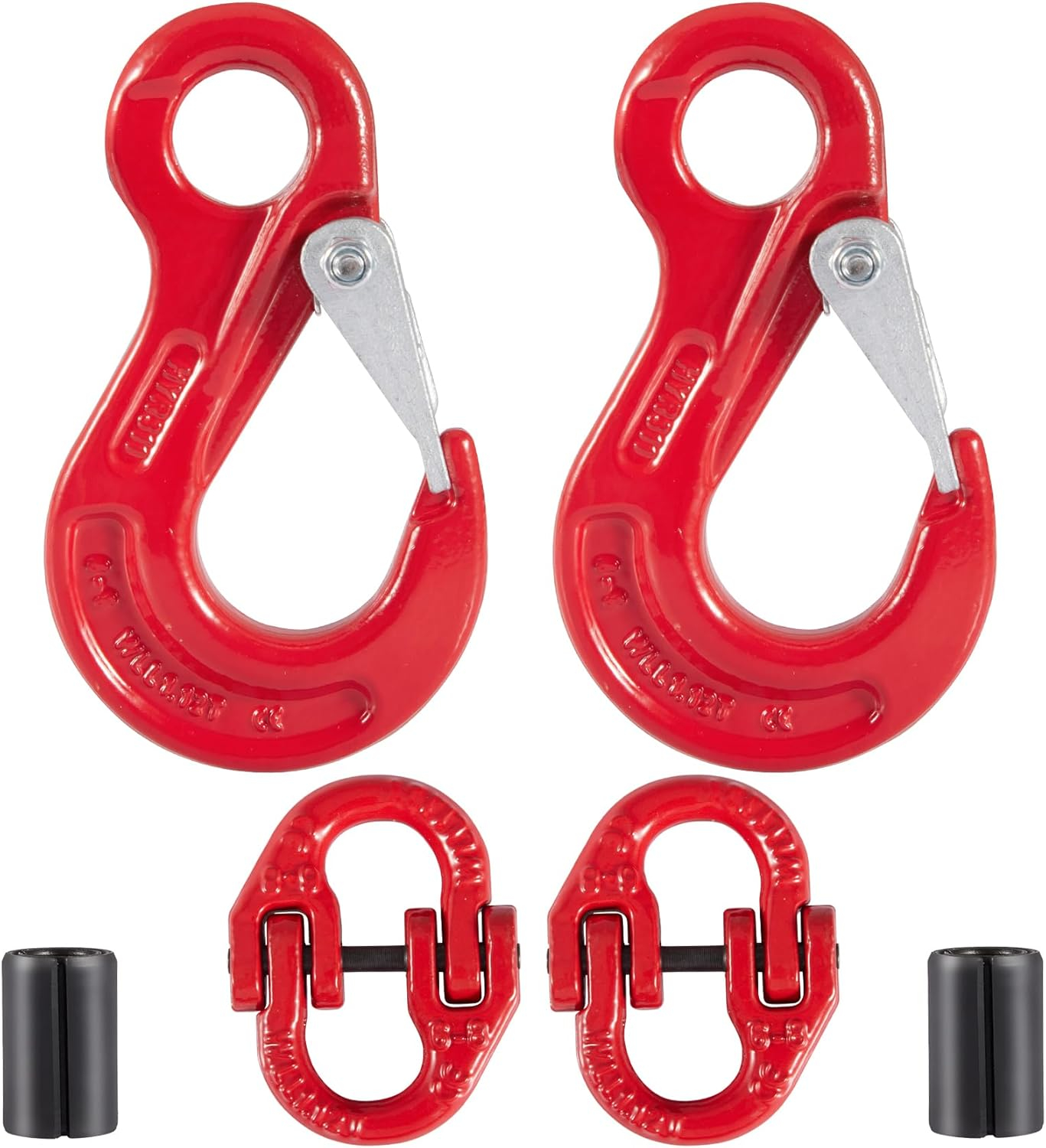 2 Pack Sling Hook with Hammerlock for Caravan Camper Trailer Safety Chain Connecting Extend (1.12T)