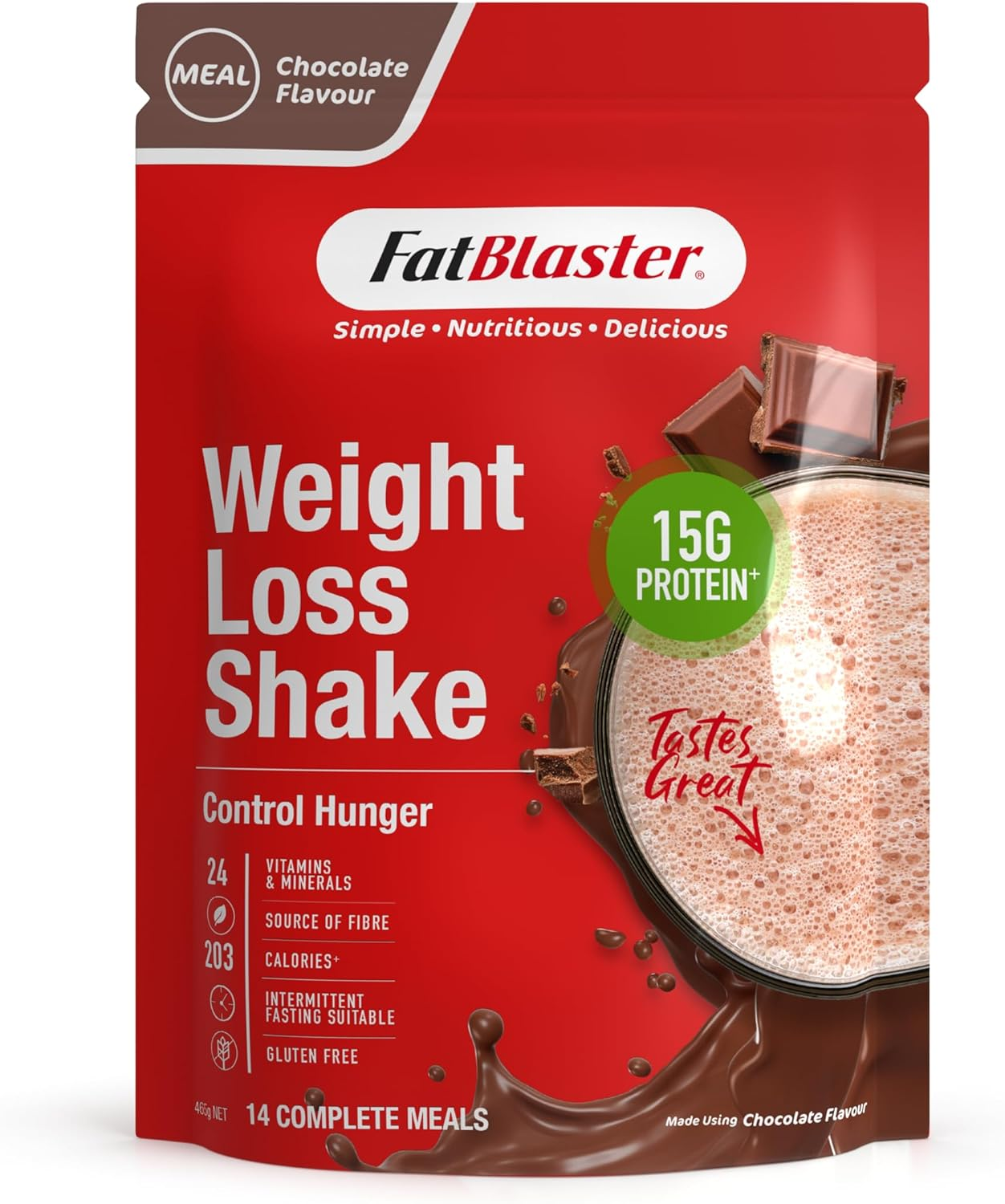 Naturopathica Fatblaster Vanilla Flavour Weight Loss Shake 465 G