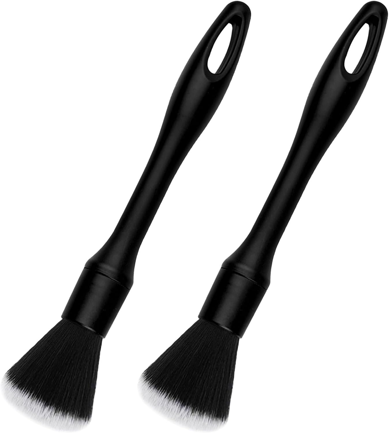 Pack of 2 Detailing Brushes, 22 Cm, Cleaning Brush, Car Detailing Brush, Car Brush, Interior Dust Brush, Wet and Dry Use, for Automotive Interiors, Furniture, Keyboards image number 5