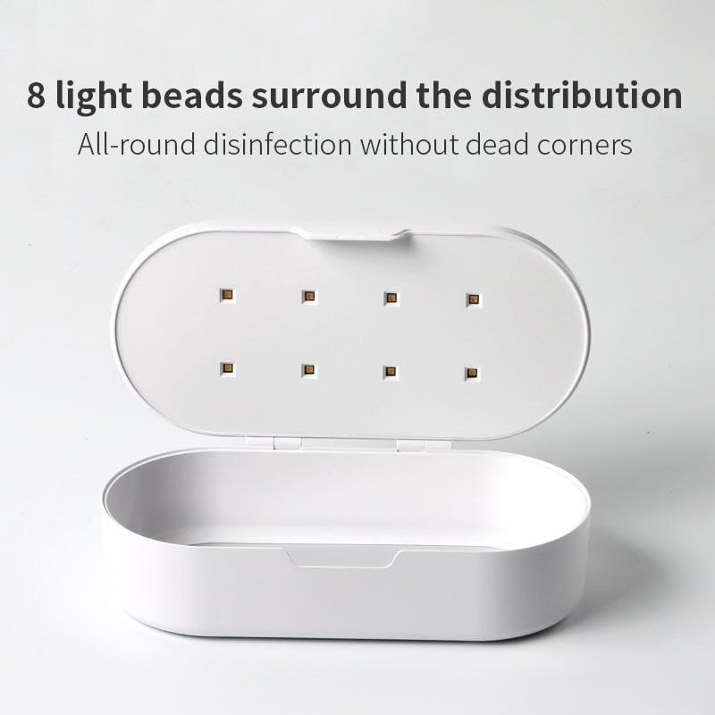 Bouzaak Nail Tools Sterilizer Box, Portable USB Intelligent Sterilizating Box for Manicure Salon,Tweezers,Tattoo,Scissors,Jewelry,Phone, Watch,Keys image number 1