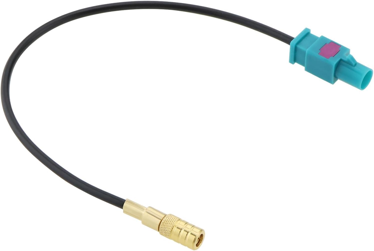 Ecsing Car Antenna Adapter Cable Fakra M Plug to SMB F Socket Compatible with Blaupunkt Compatible with JVC Compatible with Kenwood Compatible with Clarion image number 3