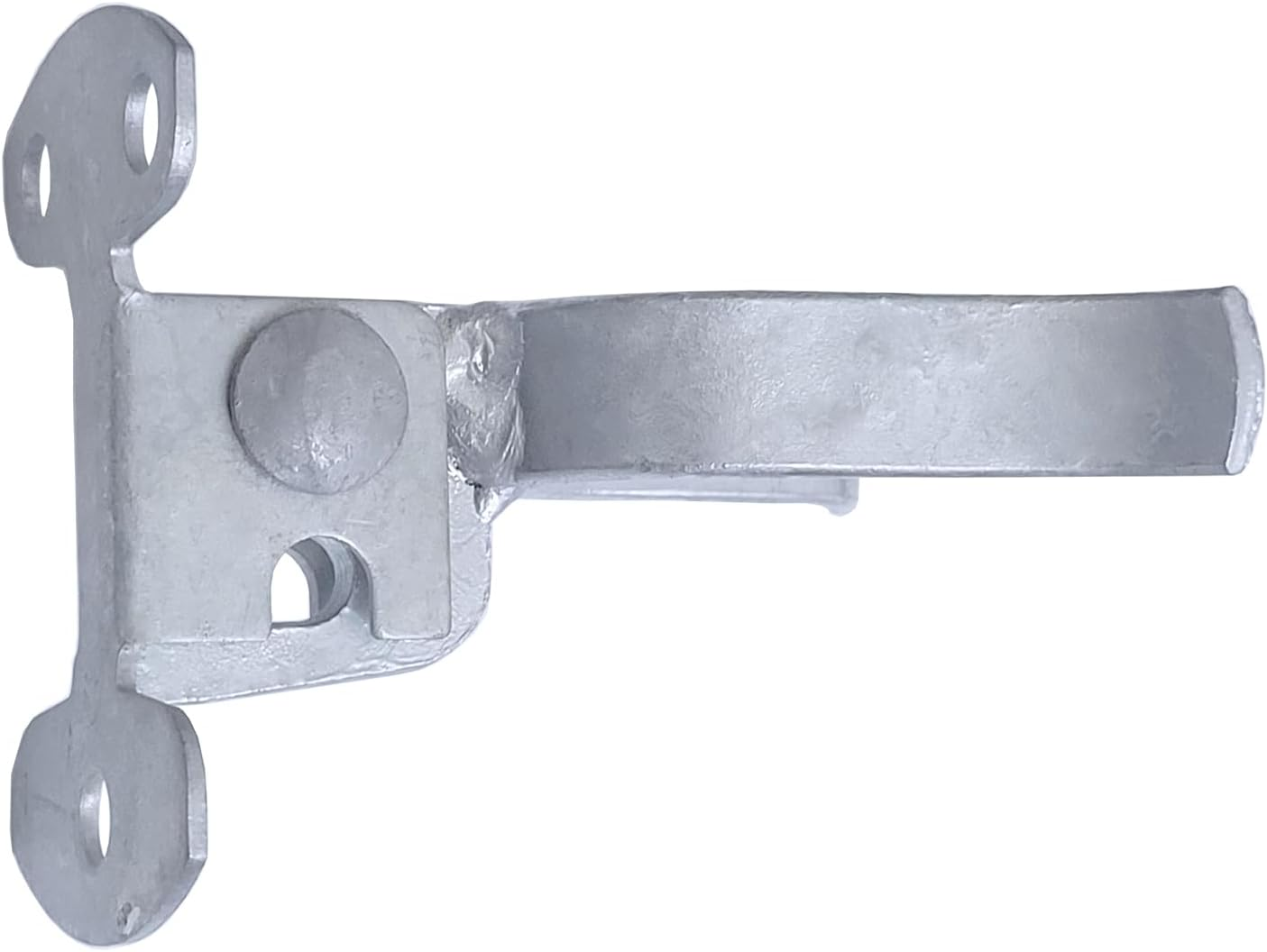2Pcs Galvanized Steel Wall Mount Gate Latch Chain Link Gate Frame Wall Mount with Srcrews (1-5/8") image number 3