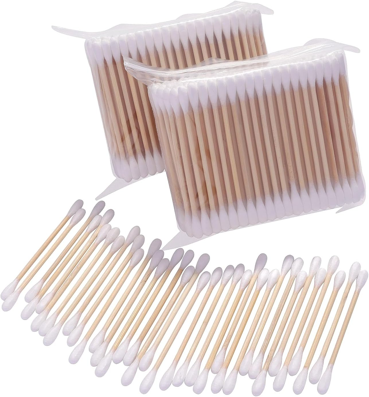 1000Pcs Double Head Cotton Swab Women Makeup Cotton Buds Tip for Wood Sticks Nose Ears Cleaning Tools Makeup Remover Beauty Stick image number 3