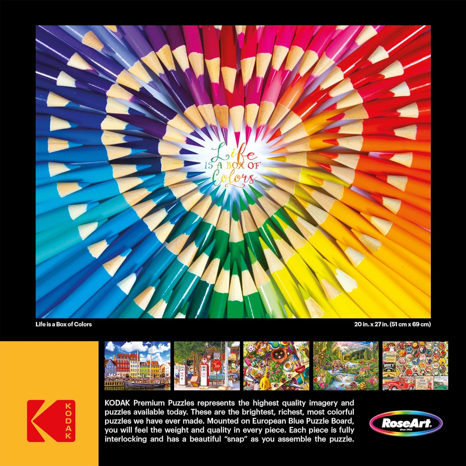 Cra-Z-Art - Roseart - Kodak Premium - Life Is a Box of Colors - 1000 Piece Jigsaw Puzzle